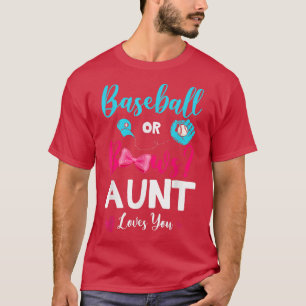 Camiseta Beisebol Ou Arcos Engraçados A Tia Te Ama A Revea