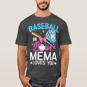 Camiseta Beisebol Ou Arcos Mema Te Ama Gênero Revele Rosa