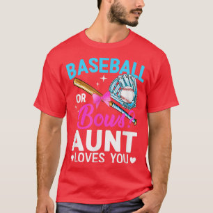 Camiseta Beisebol Ou Arcos Tia Te Ama A Revelação De Gênero