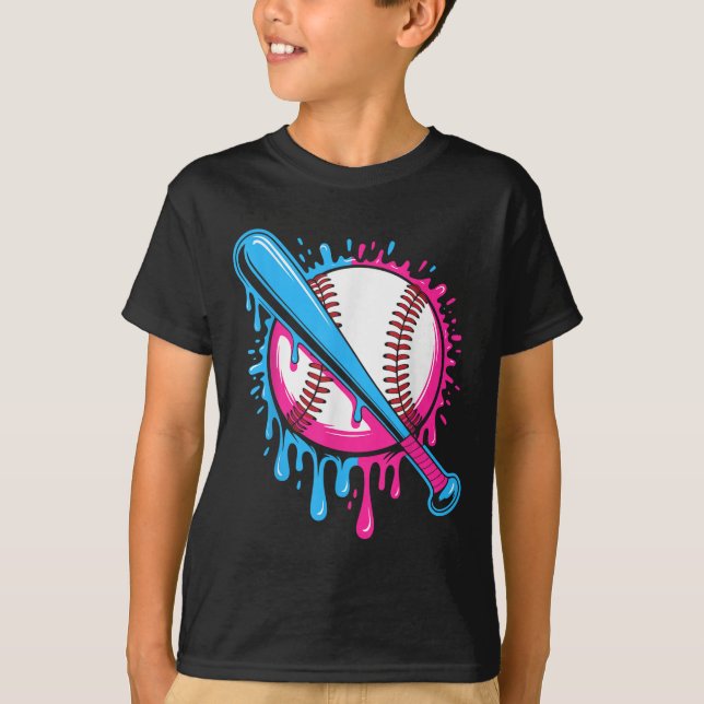 Camiseta Beisebol Para Rapazes Jovens Sorvetes De  B (Frente)