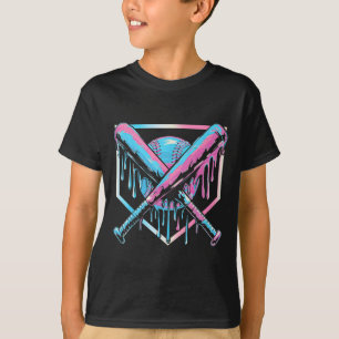 Camiseta Beisebol Para Sorvete De Meninos Com Prédios Dr.