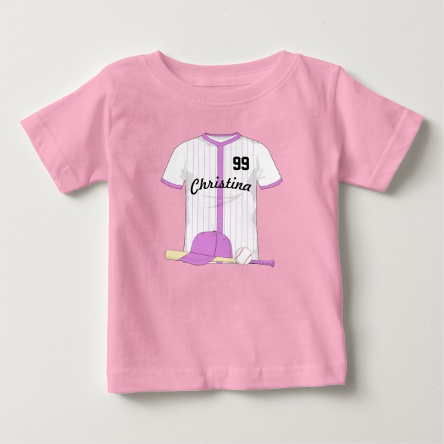 Camiseta Beisebol Personalizado Bonito (Frente)