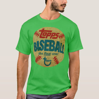 Camiseta Beisebol Retro Topps o verdadeiro dá uma pancada