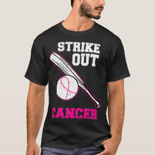 Camiseta Beisebol Rosa Atacar Cancer Legal Da Mama Awaren