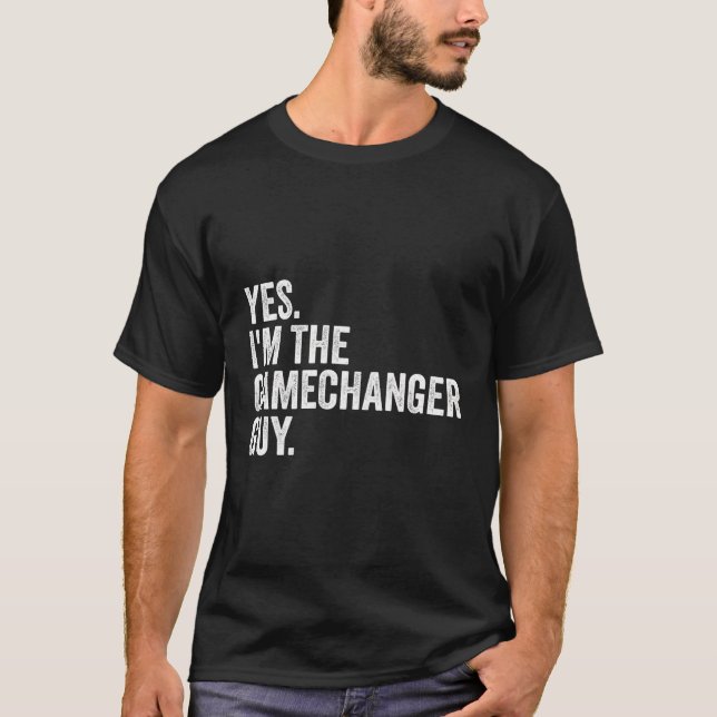 Camiseta Beisebol Sim Sou A Cara Gamechanger Engraçado (Frente)