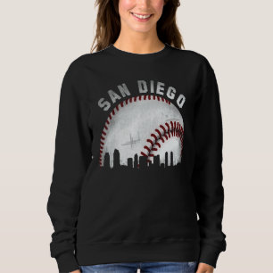 Camiseta Beisebol Urbano da Silhueta de San Diego Antiga