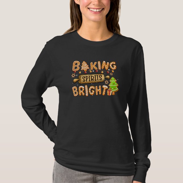 Camiseta Beking Spirs Bright Chirstmas Cookie Gingerpão (Frente)