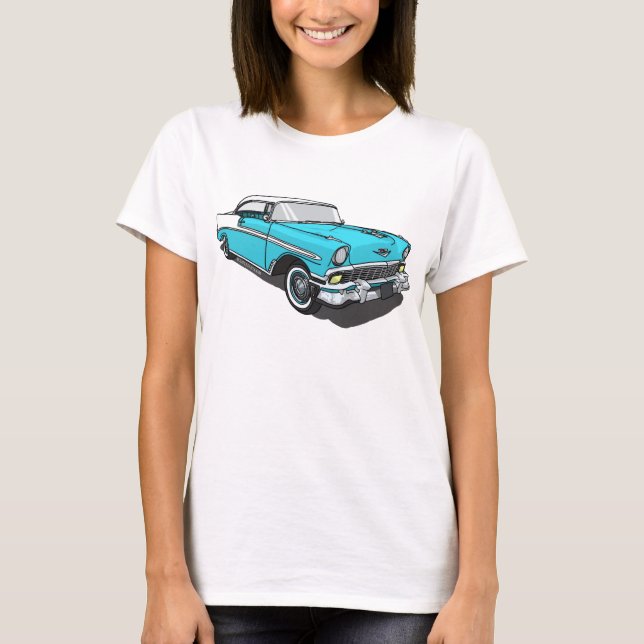 Camiseta Bel Air de Chevy - azul (Frente)