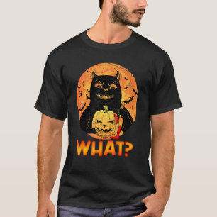 Camiseta Bela Abóbora De Halloween Que Gato Assassino Com K