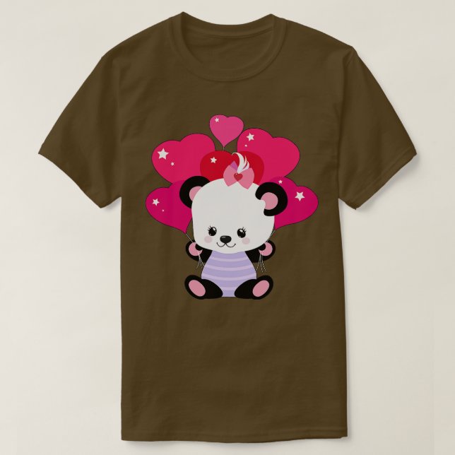 Camiseta Bela Amiga Animal Panda 16 (Frente do Design)
