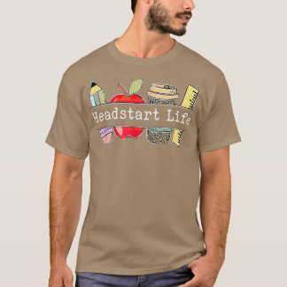 Camiseta Bela Apple Headstart Life Bem-Vindo À Escola L