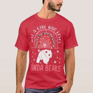 Camiseta Bela Arco-Íris Só Uma Menina Que Ama Léon Panda Be