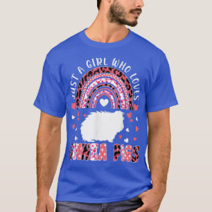 Camiseta Bela Arco-Íris Só Uma Menina Que Ama Os Porcos-Da-