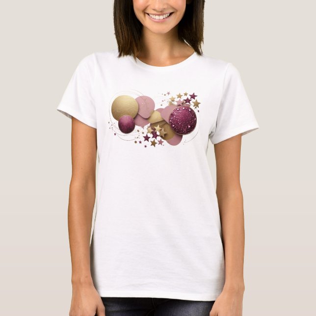 Camiseta Bela arte abstrata laranja DESIGN (Frente)