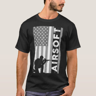 Camiseta Bela Arte Da Airsoft Para Homens Crianças Leitor D