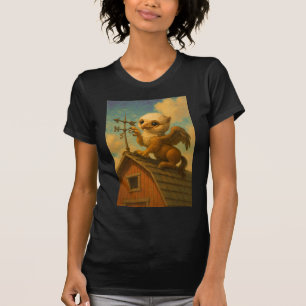 Camiseta Bela arte de fantasia engraçada hippogriff de olho