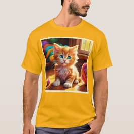 Camiseta Bela Arte Laranja De Kitten