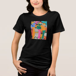 Camiseta Bela Arte Queniana, verão, Joy Dance