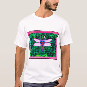 Camiseta Bela Artwitter "Crackel Framed Dragonfly"