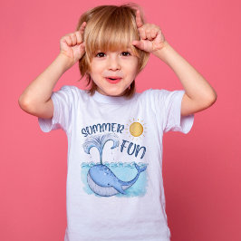 Camiseta Bela baleia divertida no verão