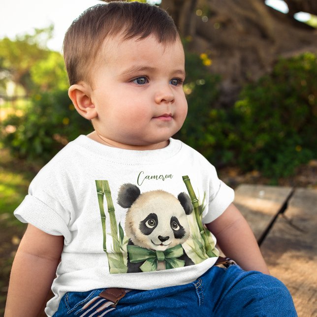 Camiseta Bela Bebê Panda Gênero Neutro (Criador carregado)