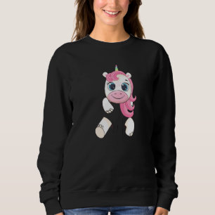 Camiseta Bela Bebê Unicórnio Do Unicórnio Em Um Saco De Car