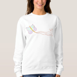 Camiseta Bela Borboleta Abstrato Wearable Art