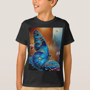 Camiseta Bela Borboleta Azul