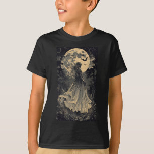 Camiseta Bela Bruxa Fantasia Gótica Vampiro Luar