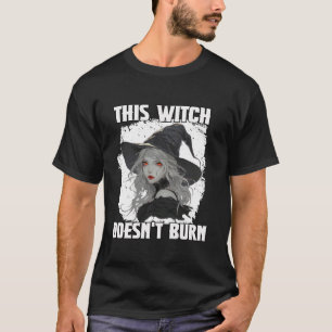 Camiseta Bela bruxa Festa de Halloween Testemunha