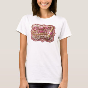 Camiseta Bela CAMPAINHA VERMELHA de PRIMEIRA impressão