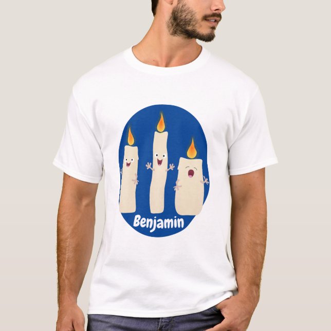 Camiseta Bela canção de cantar trio de vela (Frente)