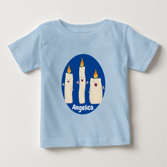 Camiseta Bela canção de cantar trio de vela (Frente)