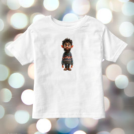Camiseta Bela Cara de Natal Tee do Elf Toddler
