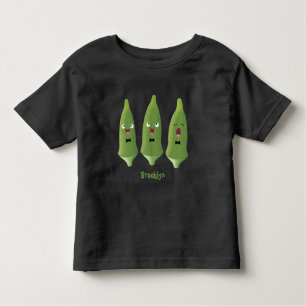 Camiseta Bela caricatura de okra