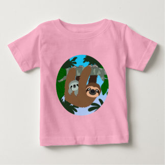 Camiseta Bela Caricatura Mãe Lama E Bebê