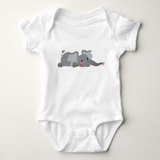 Camiseta Bela Cartoon Sneaky Elephant Baby