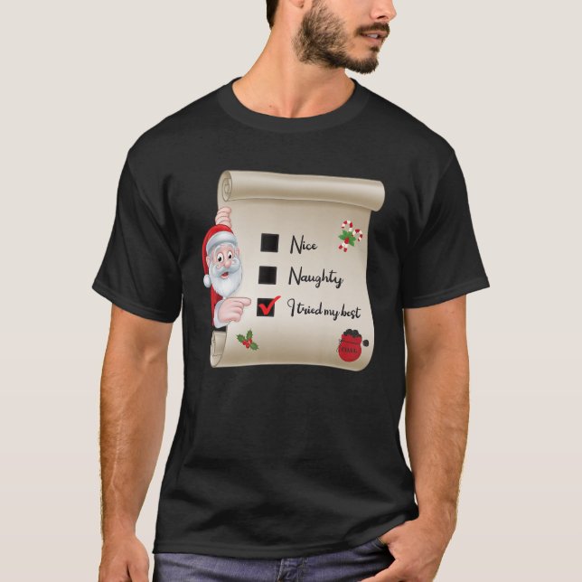Camiseta Bela Checklist Que Tentei Meu Melhor (Frente)