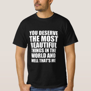 Camiseta Bela citação engraçada de pessoa