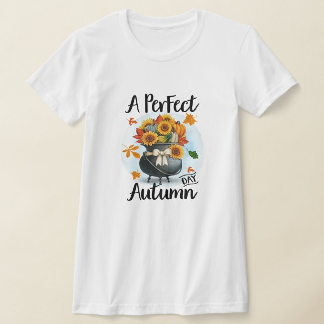 Camiseta Bela Coleção de Outono Moderna de Ação de Graças (Postura )