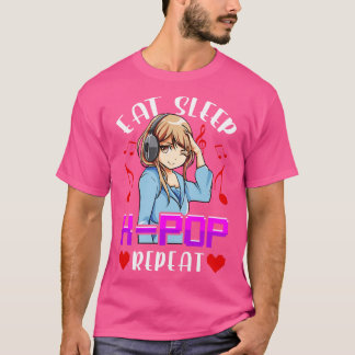 Camiseta Bela Comida Dormindo KRepeat Música coreana