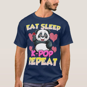Camiseta Bela Comida Sono KRepeat Kawaii Panda KPop