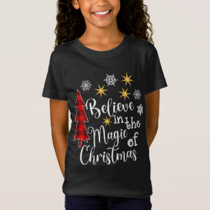 Camiseta Bela crença casual na magia do Buf da Árvore de Na