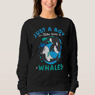 Camiseta Bela Criança Que Ama Orca Animal Sea Orca