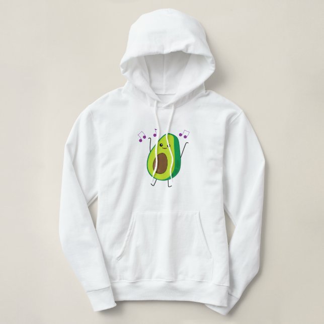 Camiseta Bela dança Avocado Mulheres Hoodie Sweet (Frente do Design)