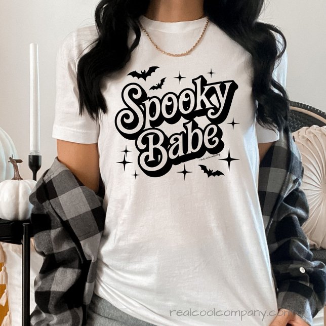 Camiseta Bela de Halloween Spooky Babe Canva (Criador carregado)
