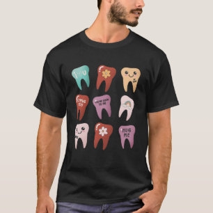 Camiseta Bela dentadura Feliz Valentineu2019s Dia D