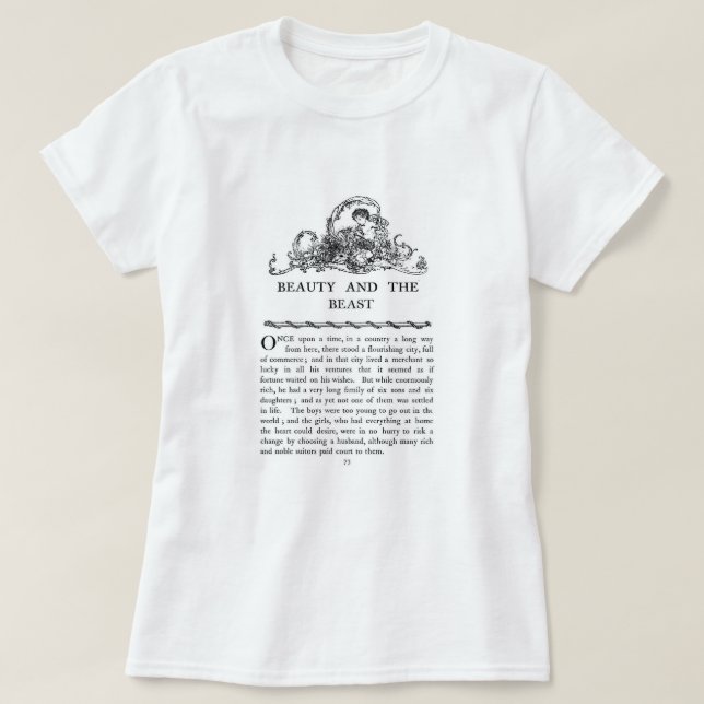 Camiseta Bela e a Fera (Frente do Design)