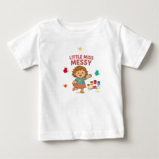 Camiseta Bela e Engraçada Tee Bebê - Pequena Senhorita Mens