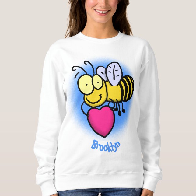 Camiseta Bela engraçada bonita com ilustração cardíaca (Frente)